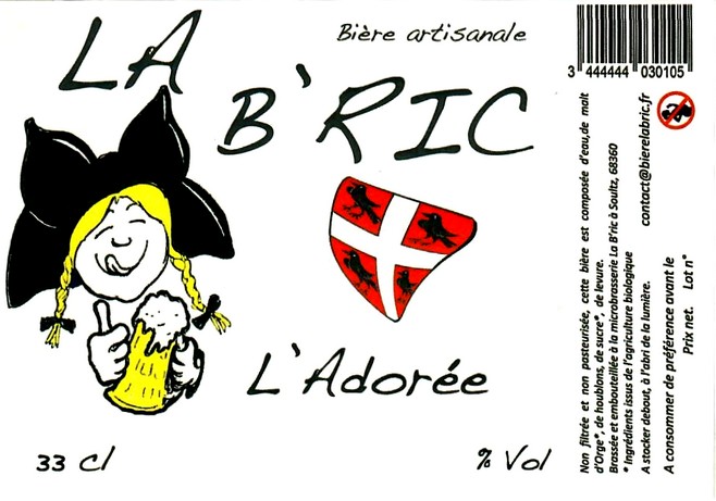 etiquette BRASSERIE LA BRIC 09