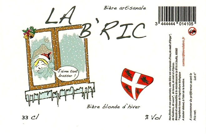 Etiquette BRASSERIE LA BRIC 18