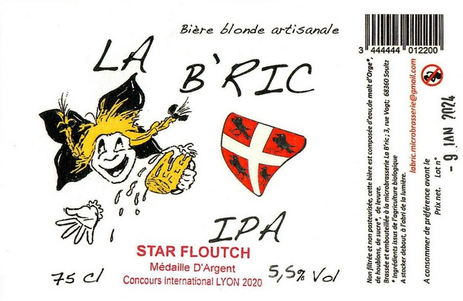 Etiquette BRASSERIE LA BRIC 42