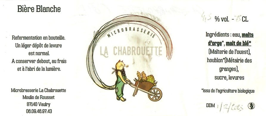 Etiquette BRASSERIE LA CHABROUETTE 03