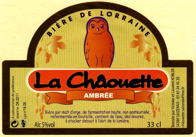 etiquette BRASSERIE LA CHAOUETTE 05