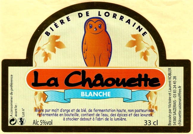 etiquette BRASSERIE LA CHAOUETTE 06
