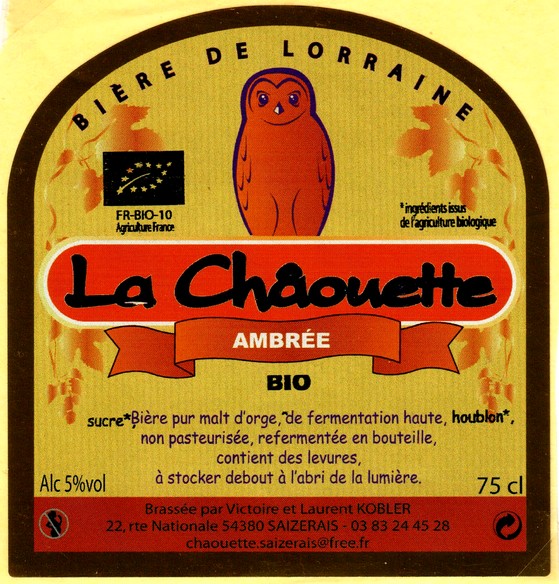 etiquette BRASSERIE LA CHAOUETTE 08