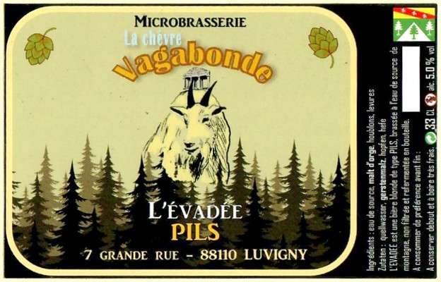 Etiquette BRASSERIE LA CHEVRE VAGABONDE 01