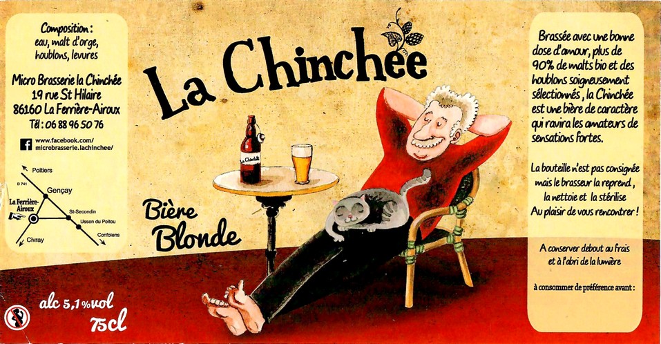 Etiquette BRASSERIE LA CHINCHEE 07