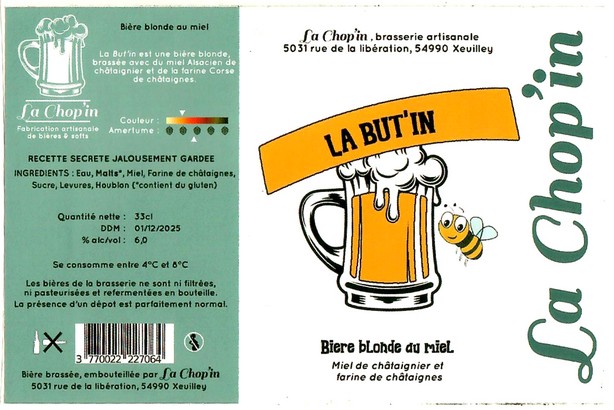 Etiquette BRASSERIE LA CHOP'IN 07