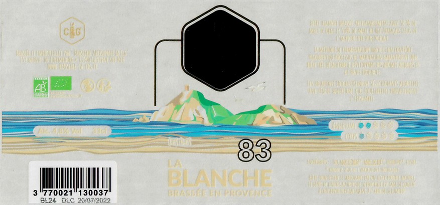 Etiquette BRASSERIE LA CIG 01