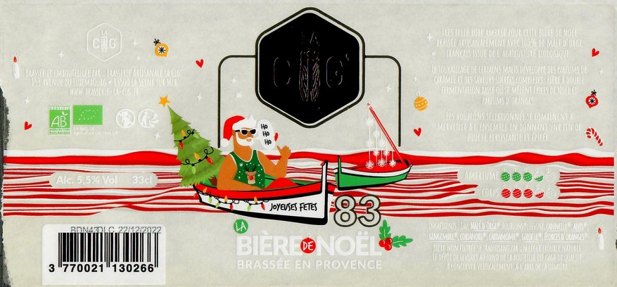 Etiquette BRASSERIE LA CIG 05