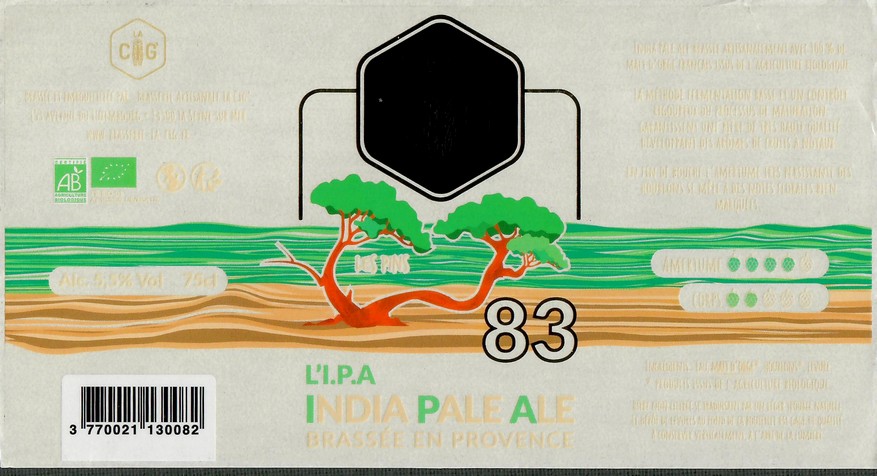 Etiquette BRASSERIE LA CIG 06