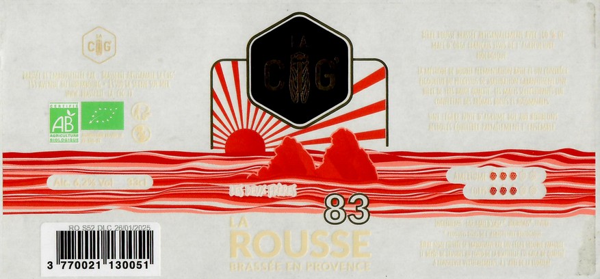 Etiquette BRASSERIE LA CIG 08
