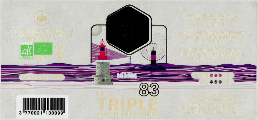 Etiquette BRASSERIE LA CIG 09