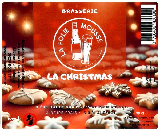Etiquette BRASSERIE LA FOLIE MOUSSE 16