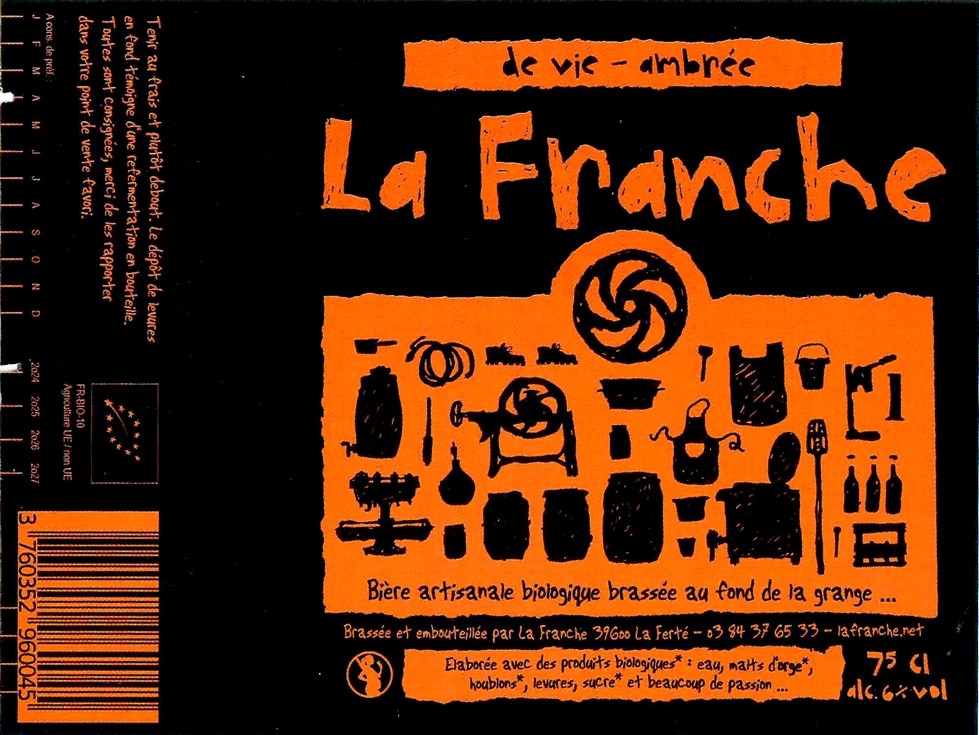 Etiquette BRASSERIE LA FRANCHE 84