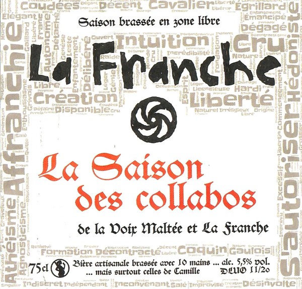 Etiquette BRASSERIE LA FRANCHE 87