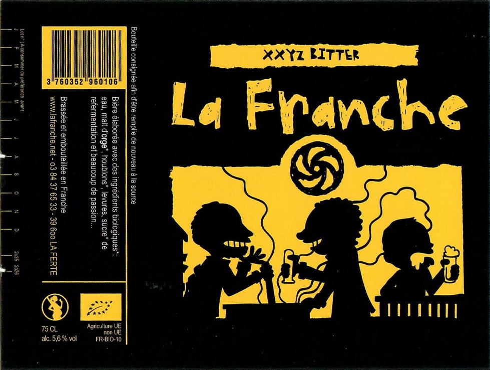 Etiquette BRASSERIE LA FRANCHE 90