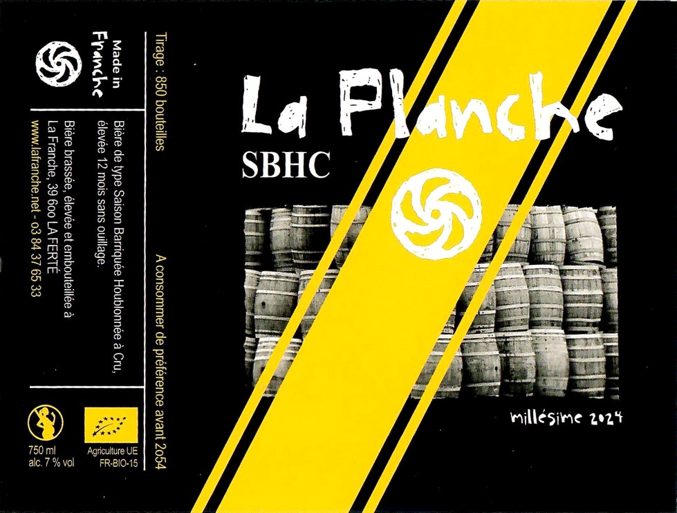 Etiquette BRASSERIE LA FRANCHE 91