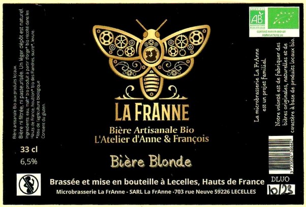 Etiquette BRASSERIE LA FRANNE 04