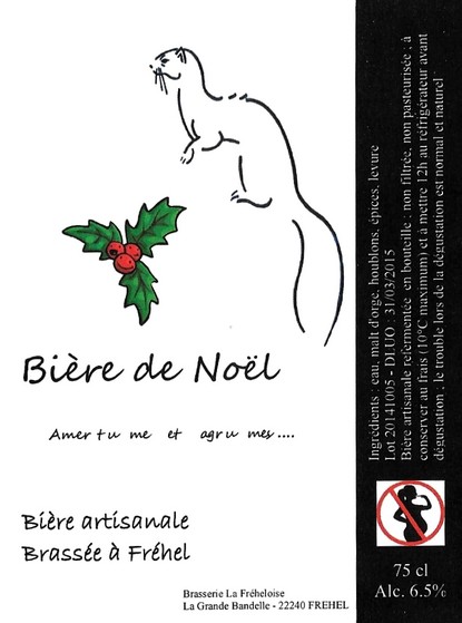 etiquette BRASSERIE LA FREHELOISE 12