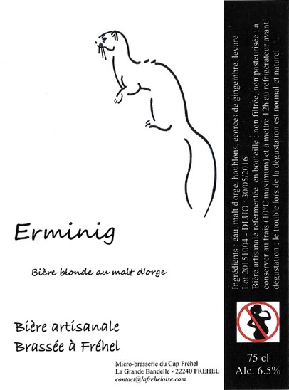 etiquette BRASSERIE LA FREHELOISE 13
