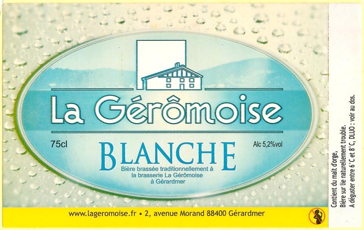 Etiquette BRASSERIE LA GEROMOISE 01