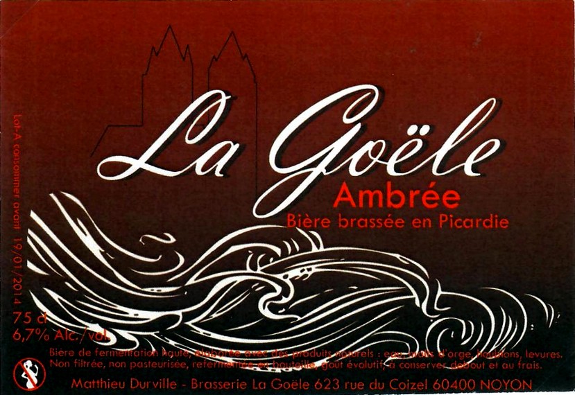 etiquette BRASSERIE LA GOELE 01