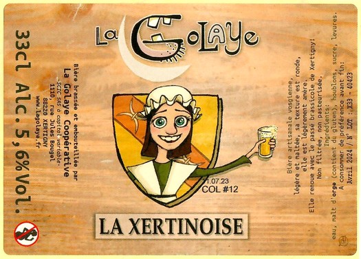Etiquette BRASSERIE LA GOLAYE 07