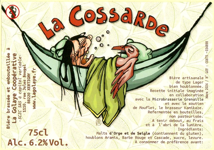 Etiquette BRASSERIE LA GOLAYE 09