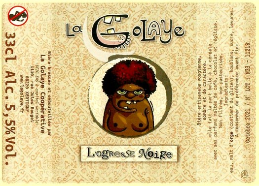 Etiquette BRASSERIE LA GOLAYE 18