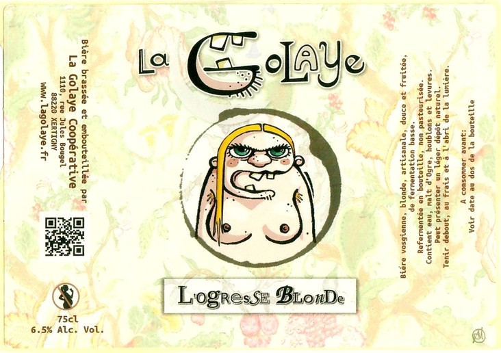 Etiquette BRASSERIE LA GOLAYE 19
