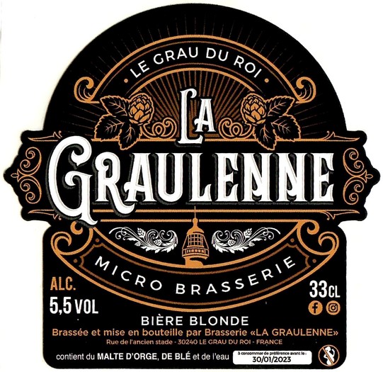 Etiquette BRASSERIE LA GRAULENNE 03