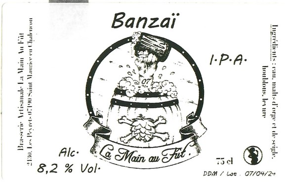 Etiquette BRASSERIE LA MAIN AU FUT 05