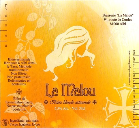 Etiquette BRASSERIE LA MALOU 03