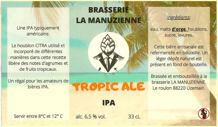 Etiquette BRASSERIE LA MANUZIENNE 01