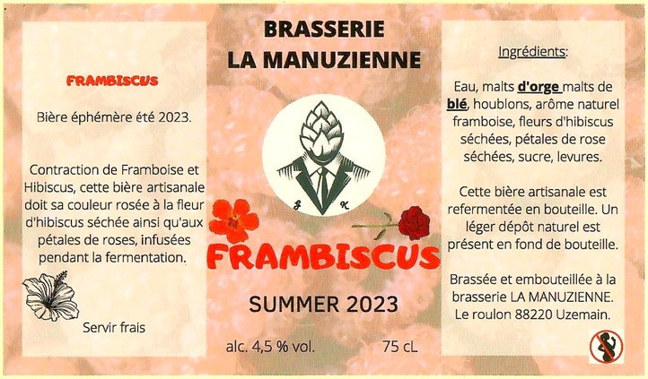 Etiquette BRASSERIE LA MANUZIENNE 02