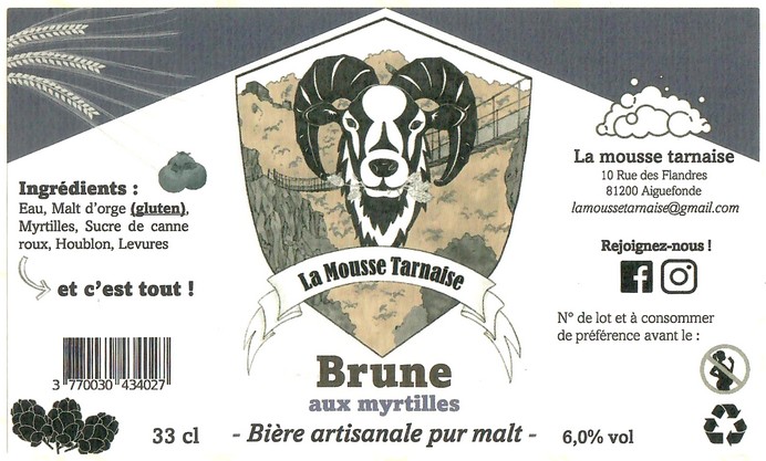 Etiquette BRASSERIE LA MOUSSE TARNAISE 03