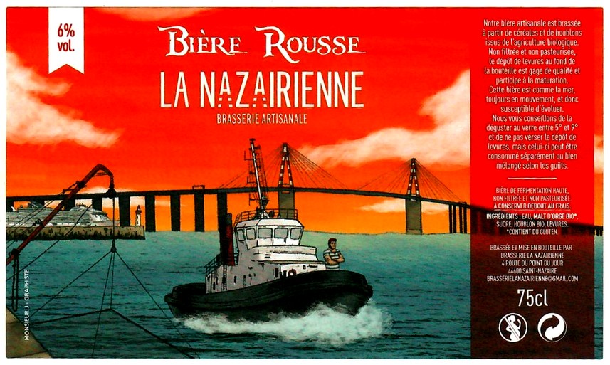 etiquette BRASSERIE LA NAZAIRIENNE 17