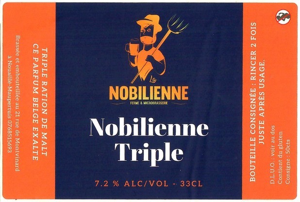 Etiquette BRASSERIE LA NOBILIENNE 04