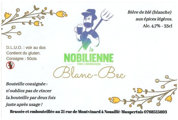 Etiquette BRASSERIE LA NOBILIENNE 06
