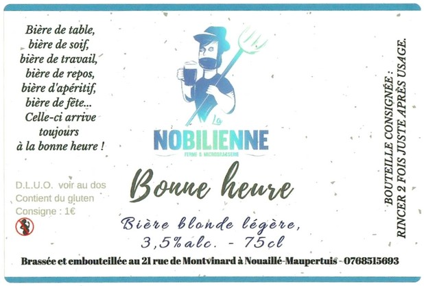 Etiquette BRASSERIE LA NOBILIENNE 08