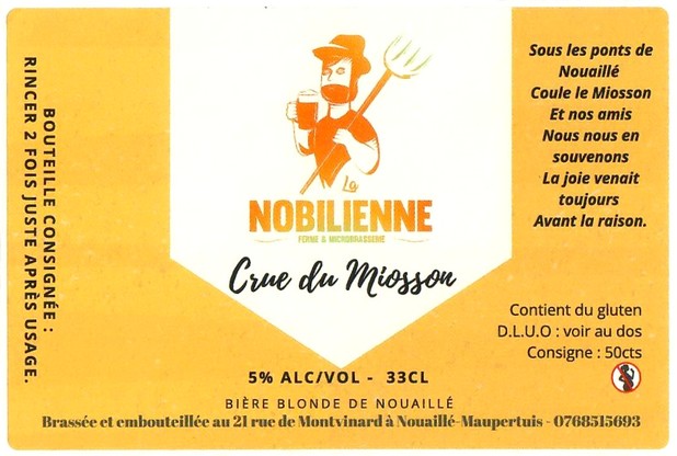 Etiquette BRASSERIE LA NOBILIENNE 09