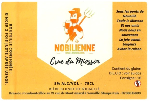 Etiquette BRASSERIE LA NOBILIENNE 10