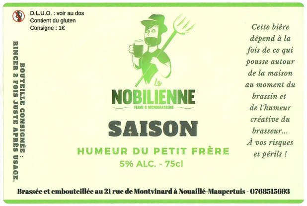Etiquette BRASSERIE LA NOBILIENNE 13
