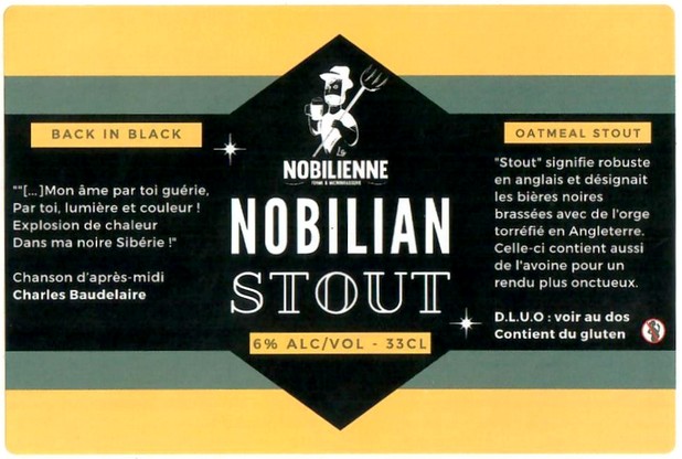 Etiquette BRASSERIE LA NOBILIENNE 14