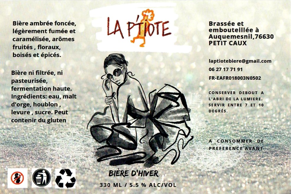 Etiquette BRASSERIE LA P'TIOTE 05 Etiquette BRASSERIE LA P'TIOTE 05
