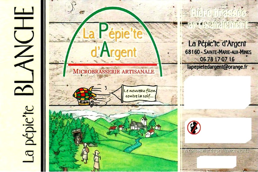 Etiquette BRASSERIE LA PEPIETE D'ARGENT 06