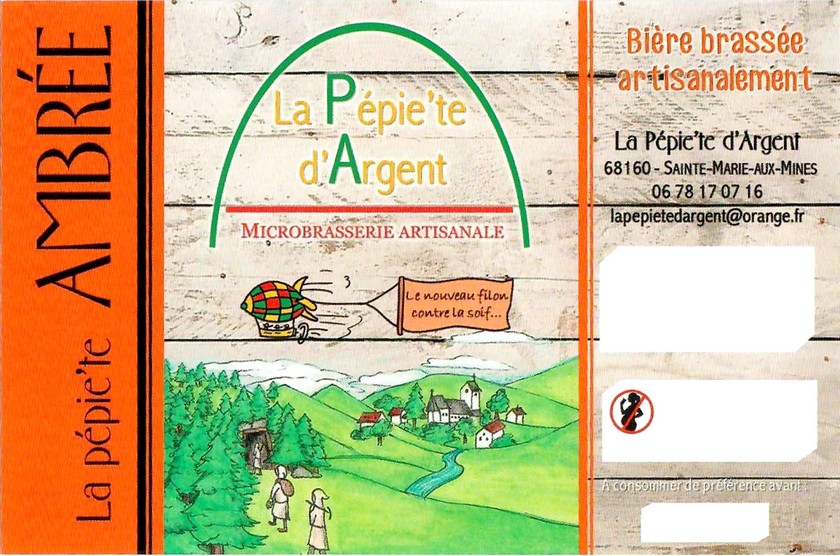 Etiquette BRASSERIE LA PEPIETE D'ARGENT 07