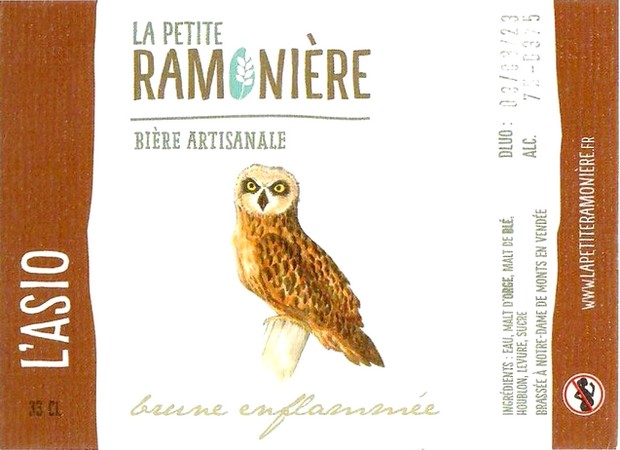 Etiquette BRASSERIE LA PETITE RAMONIERE 02