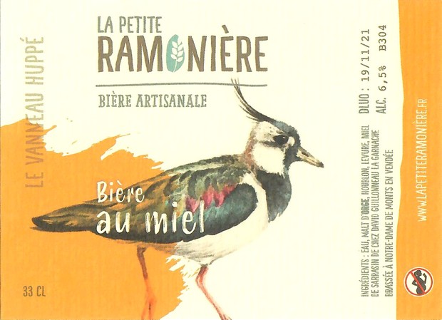 Etiquette BRASSERIE LA PETITE RAMONIERE 37