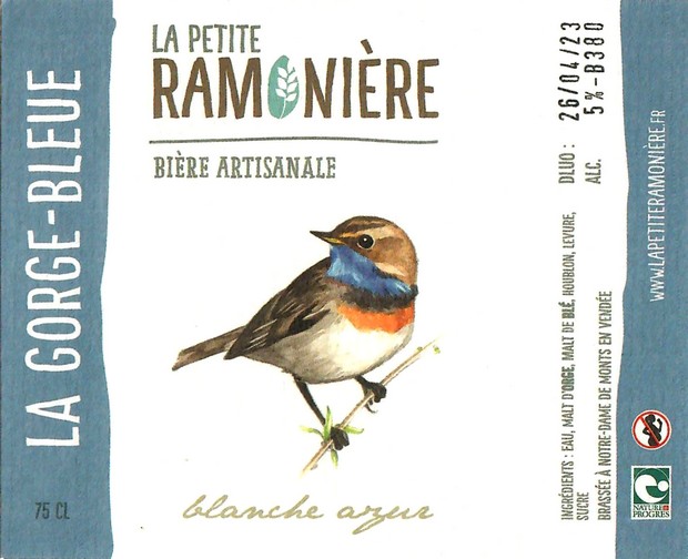 Etiquette BRASSERIE LA PETITE RAMONIERE 49
