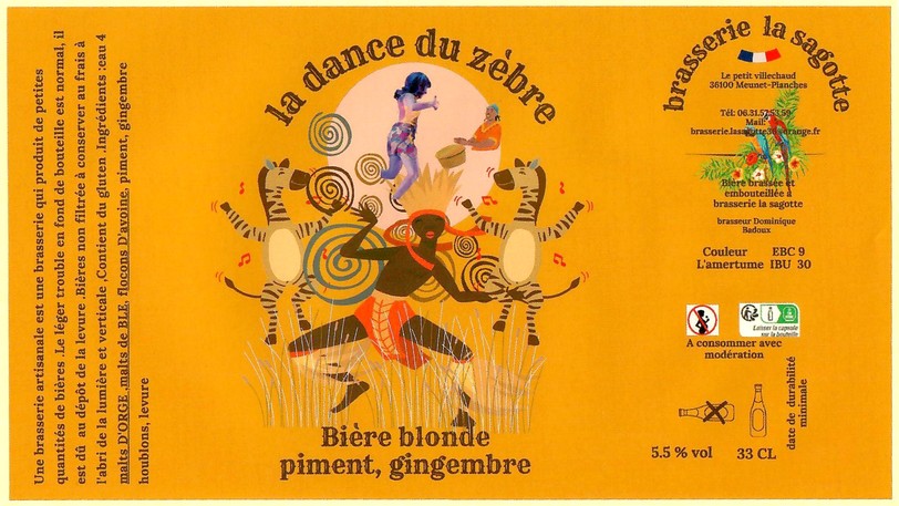 Etiquette BRASSERIE LA SAGOTTE 07